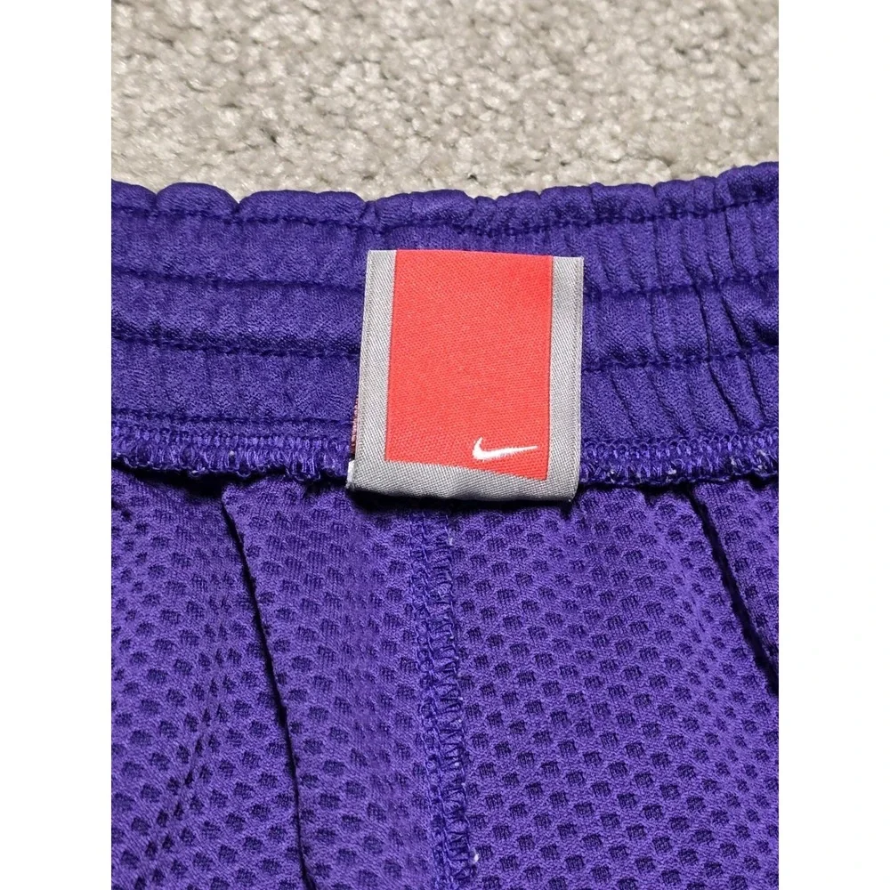 VTG Nike LSU‎ Tigers Team Issued purple Sweatpants Warmup Track Pants Dri-Fit XL